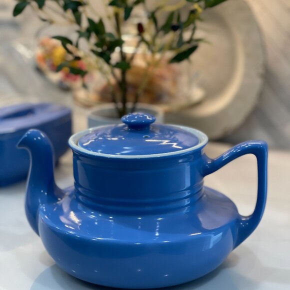 MCM Hall Pottery 1940s Coffeelator Large Coffee Pot - Picture 9 of 16